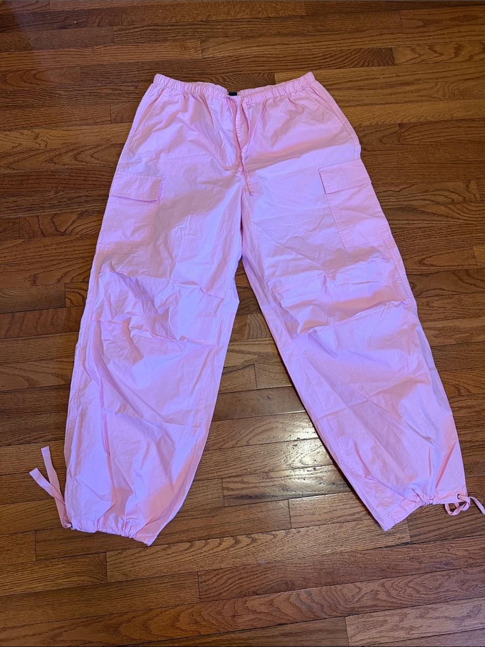 wild fable Pink Cargo Jogger Pants with Drawcord Hems